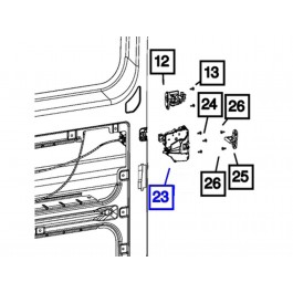 Mopar Sliding Door Latch - Right - 68226180AI | Mopar Genuine Parts