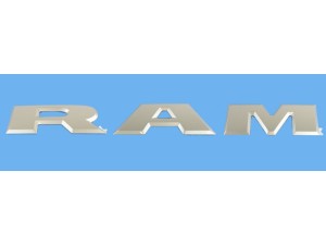 Chrome RAM Letters Emblems For 2011-2018 RAM 1500 Front Door – 2 Pieces