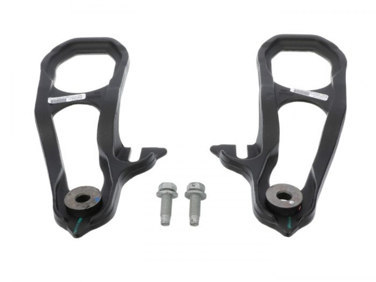 Mopar Front Bumper Tow Hook Kit Black Set Of Two With Black Bezels ...