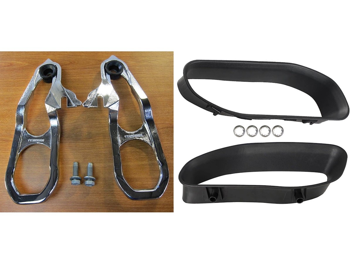 Mopar Front Bumper Tow Hook Kit Chrome Kit Of Two With Black