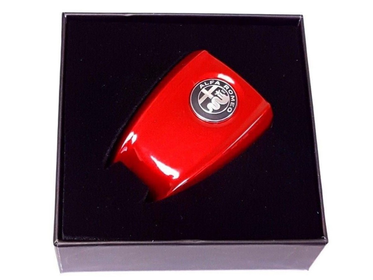 Mopar Key Cover Red With Alfa Romeo Logo Badge - 68353800AA