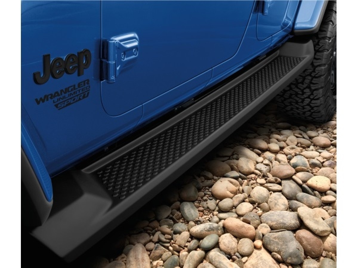 Mopar Side Steps Molded 4 Door Black - 82215164AB | Mopar Genuine