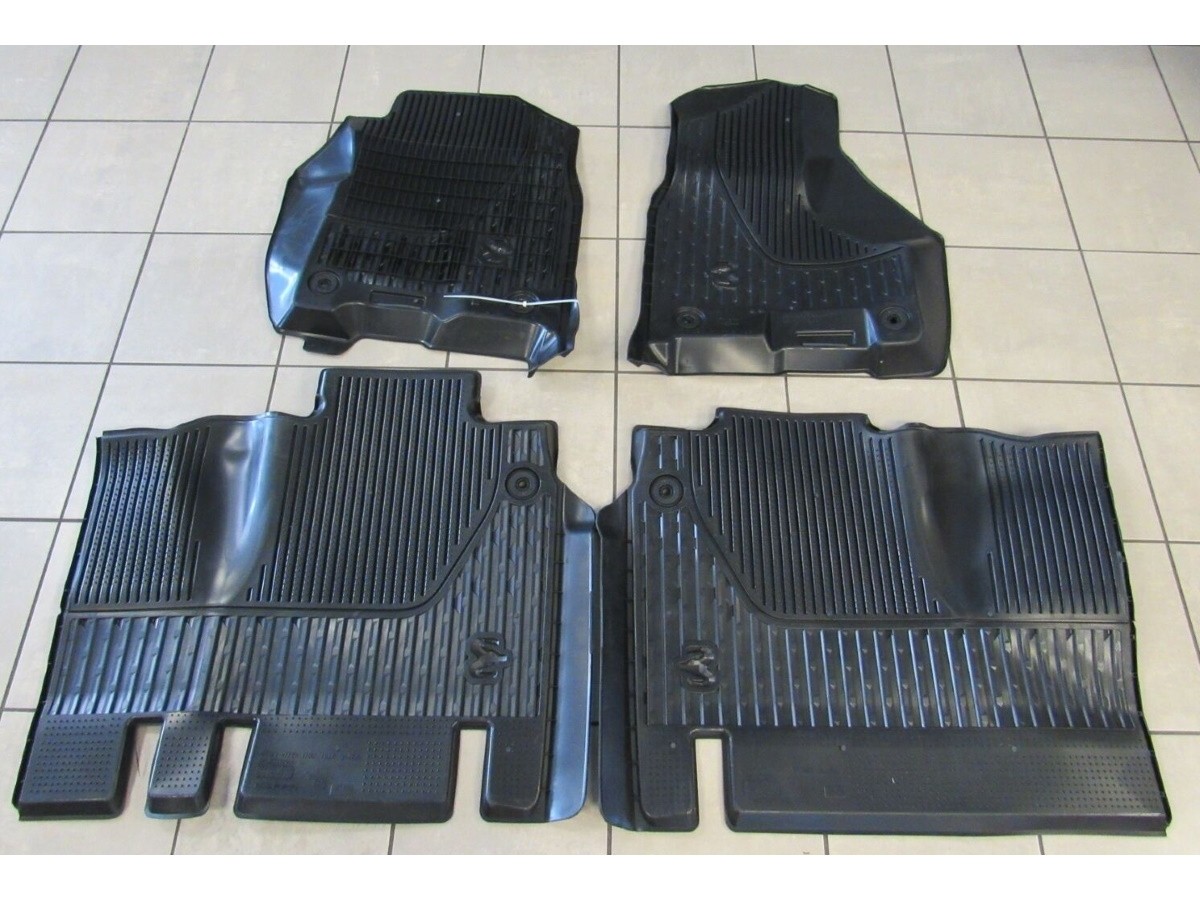 Mopar All Weather Mats Mega Cab Bucket Seats Black - 82215756AC