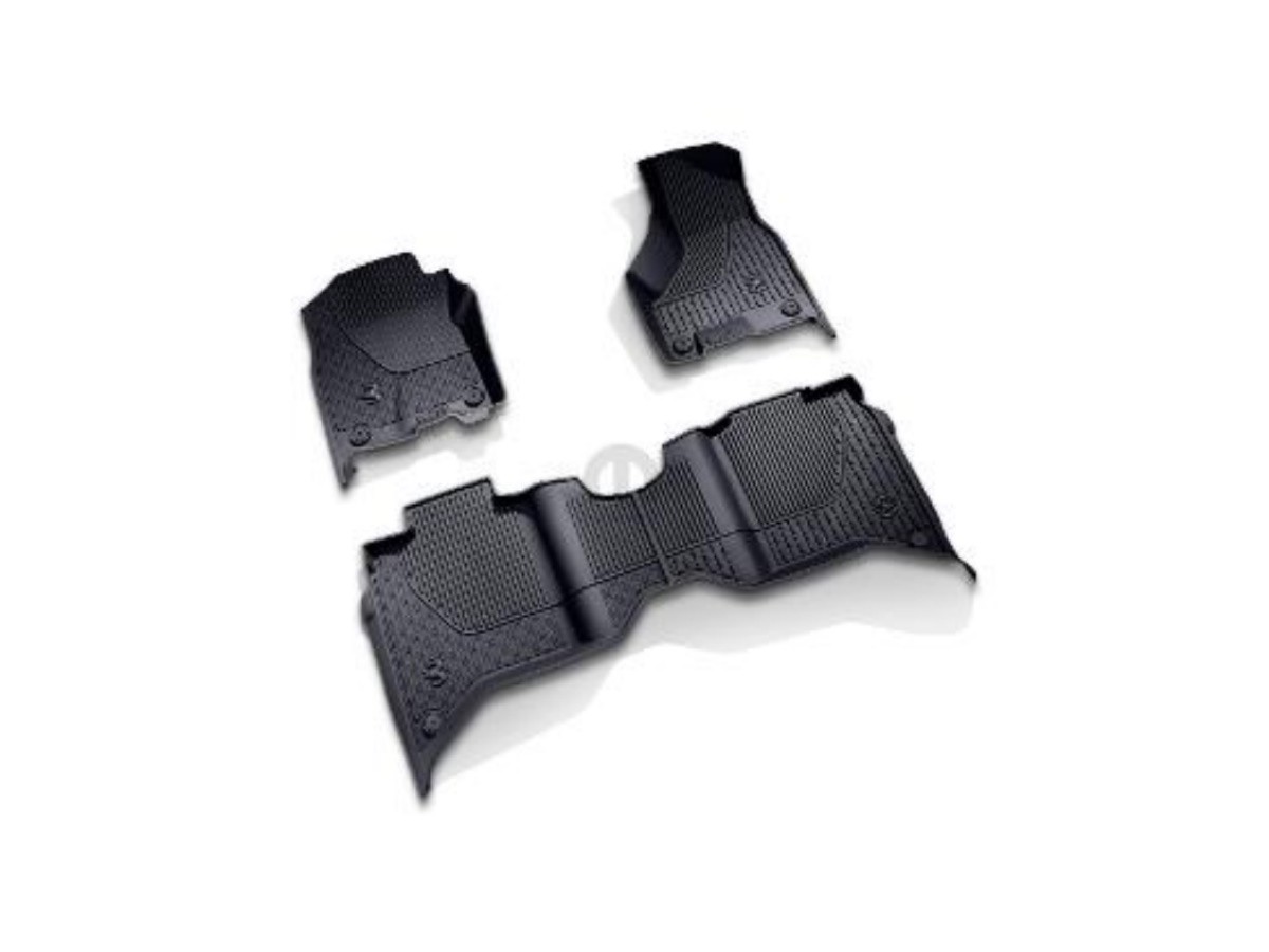 Mopar All Weather Mats Crew Cab Bench Seats Black - PTO - 82215811AC ...