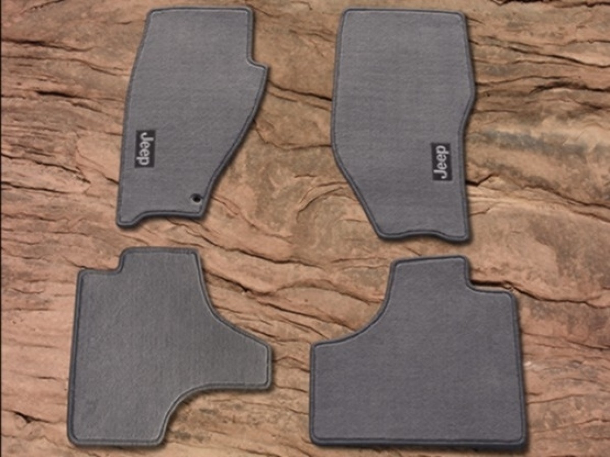 Mopar Floor Mats Carpeted Dark Slate Gray - 82212593AB | Mopar